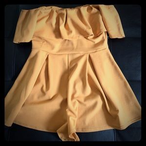 Pretty golden/mustard colored romper